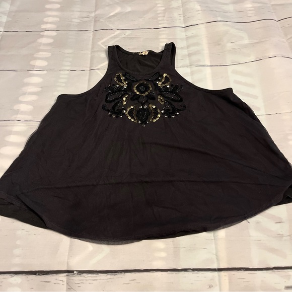 Hollister Tank Top with Beaded Detail, Size Medium - Picture 1 of 7